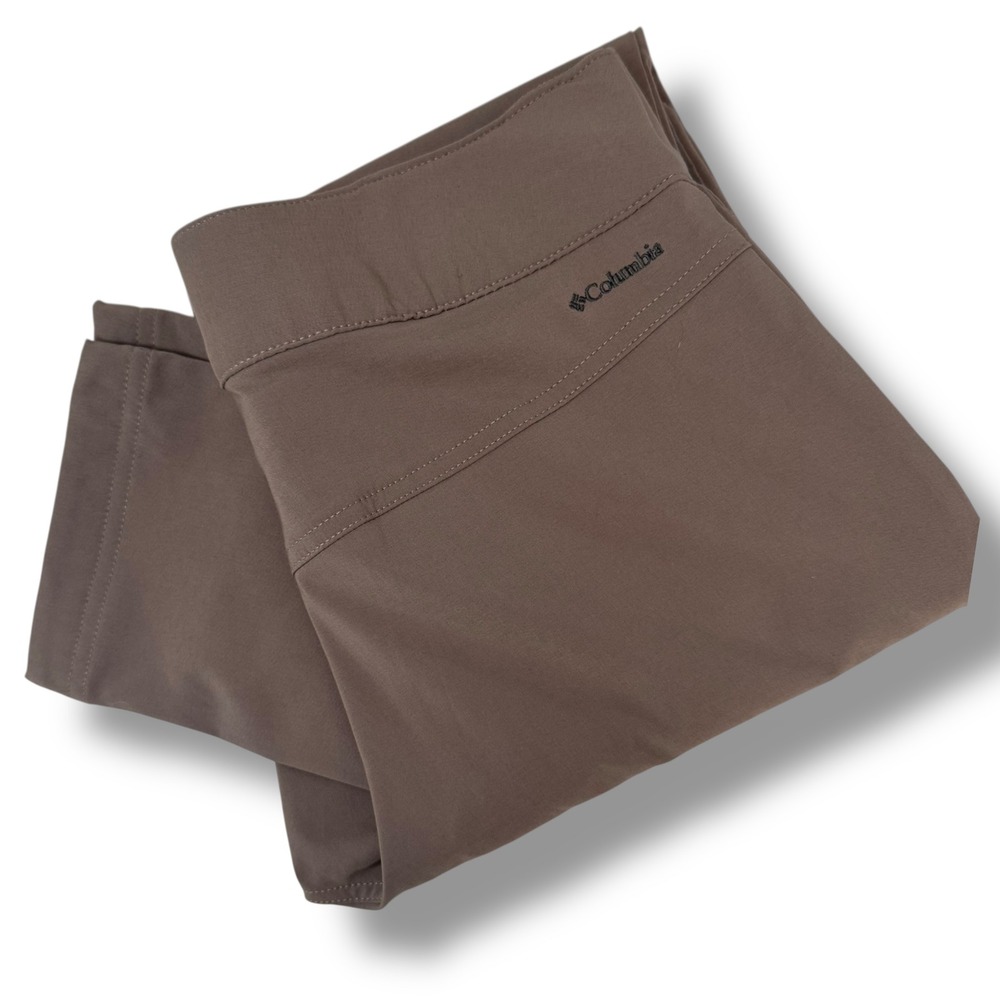 Columbia Womens Outdoor‎ Stretch Pants 6 Large Long Hiking Travel Brown